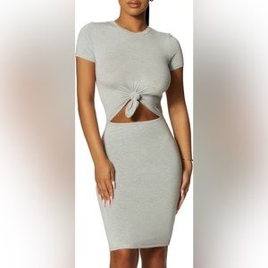 Naked Wardrobe White Mini Dress